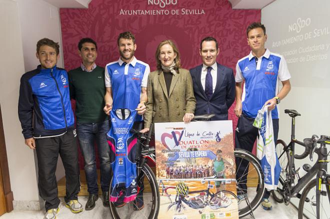 Presentación del Duatlón de Sevilla.