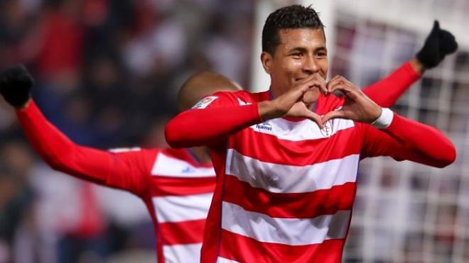 Jeison Murillo celebrando un tanto.