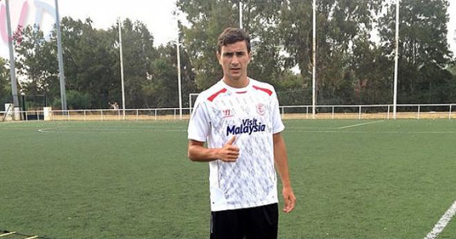 Juan Muñoz, futbolista del Sevilla FC.