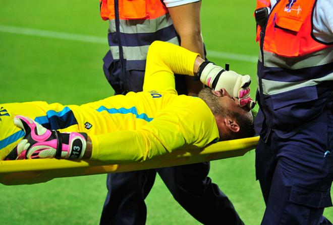 Beto se lesionó ante el Valencia.