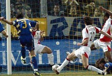 Imagen del Parma-Sevilla de 2005.