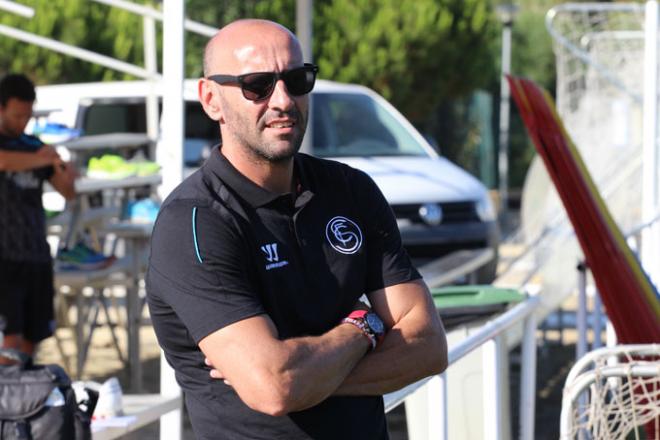 Monchi, en un entrenamiento de la pretemporada.