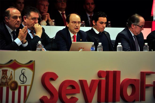 Junta de Accionistas del Sevilla FC.