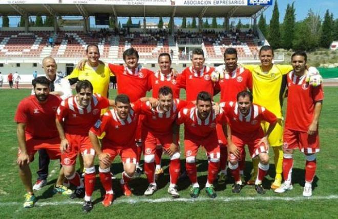 Los veteranos del Sevilla, en una imagen de archivo.