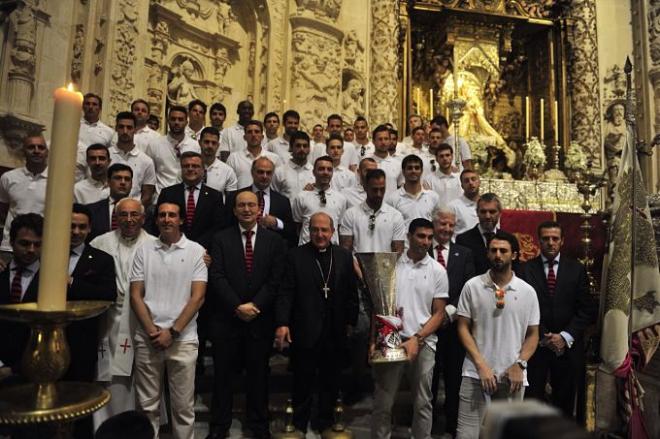 El Sevilla, en la Santa Iglesia Catedral.