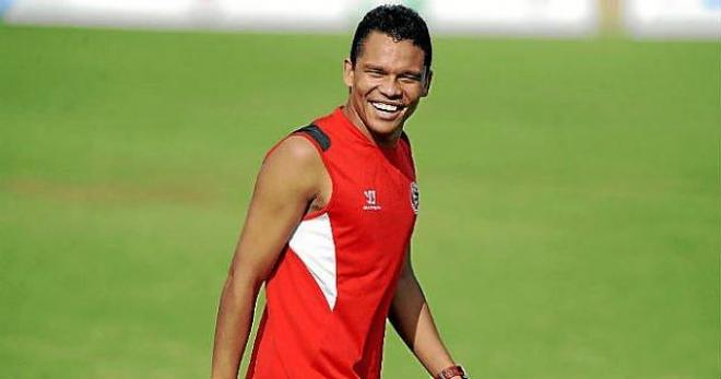 Bacca, en un entrenamiento.