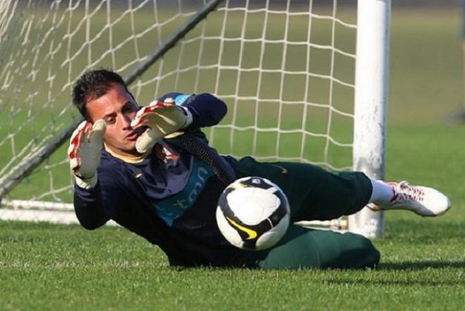 Beto, en un entrenamiento con Portugal.