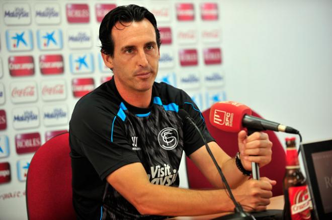 Unai Emery, entrenador del Sevilla.