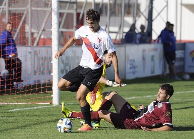 Juan Muñoz, en un partido del Sevilla Atlético.