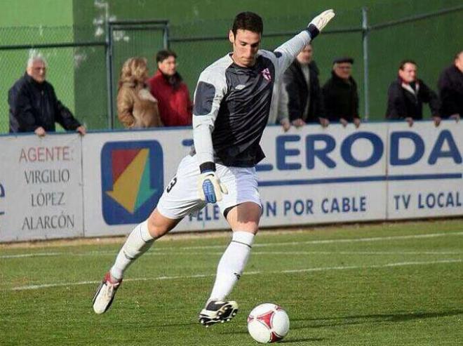 Sergio Rico, en un partido con el Sevilla Atlético.