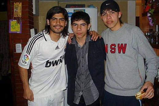 Banega, con la camiseta del Madrid.