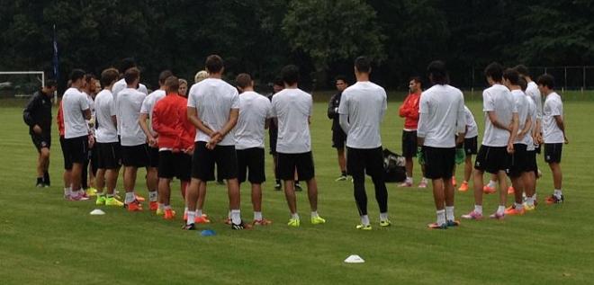 Foto: SFC / Imagen del entrenamiento vespertino.