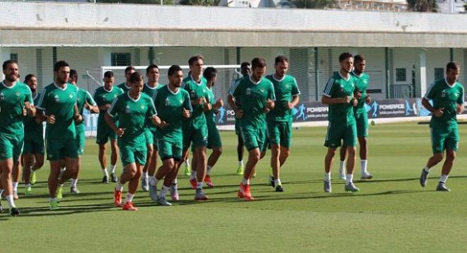 Entrenamiento del Betis.