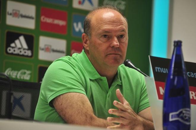 Pepe Mel en una rueda de prensa.