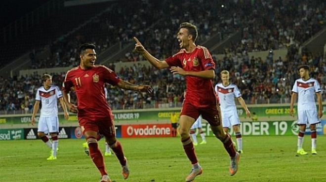 La selección española ha vencido a Alemania 0-3 (Uefa.com).