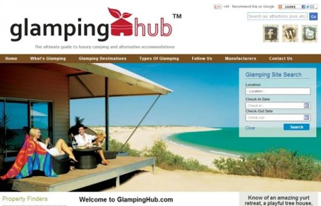 La plataforma Glampling Hub.