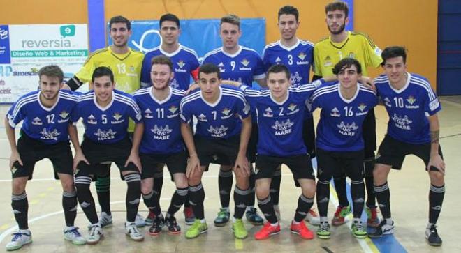 Equipo del Real Betis FSN B en el partido contra La Palma FS.