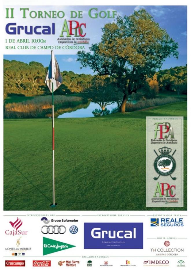 Cartel del II Torneo de Golf Grucal APDC.