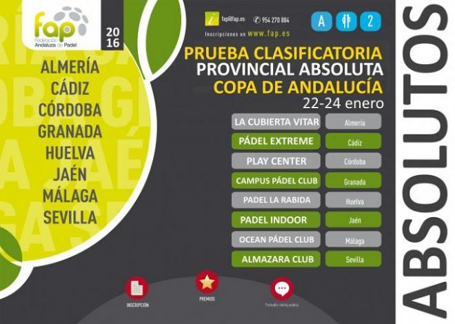 Cartel de la fase previa de la Copa de Andalucía.