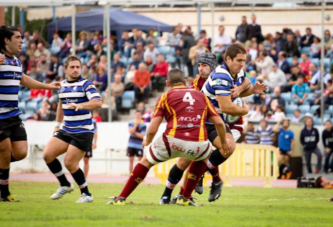 Lance de un partido de la presente temporada.