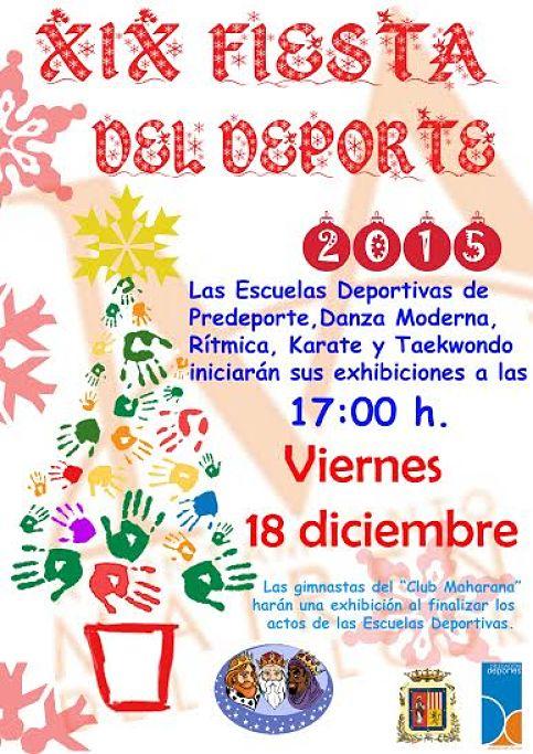 Cartel de la Fiesta del Deporte de 2015.