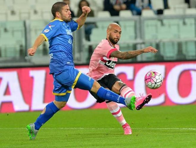 Imagen del partido entre la Juventus y el Frosinone.