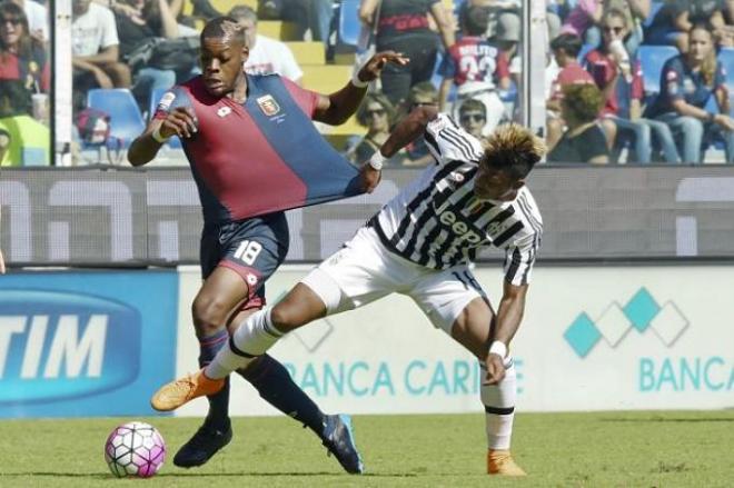 Pogba, en la victoria de la Juventus ante el Genoa.