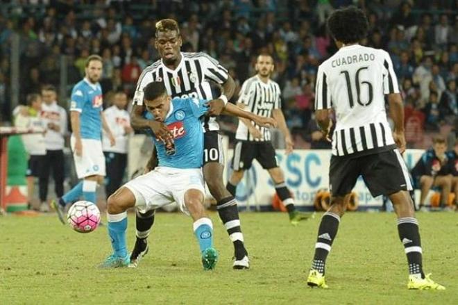 Pogba, durante el Nápoles-Juventus (2-1).