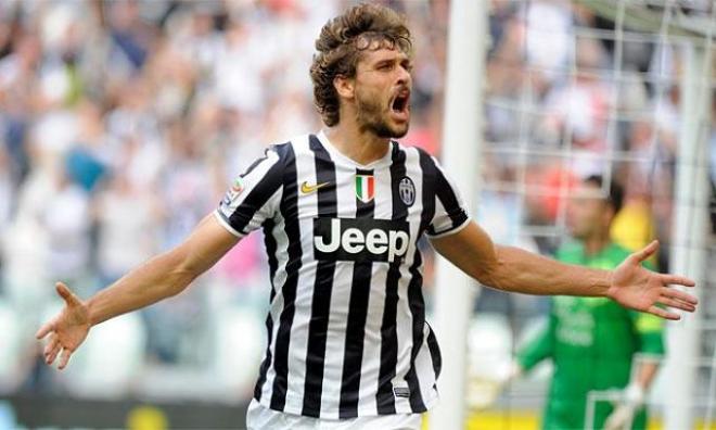 Llorente en un partido con la Juventus.