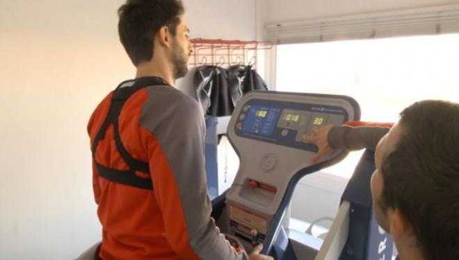 Nico Pareja trabaja en la nueva cinta ALTER-G.