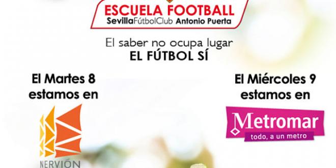 Póster promocional de la Escuela de Football Antonio Puerta.