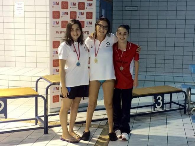 Casilda Lantero tras recibir una de las platas del Open de Madrid