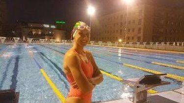 Paula Ruíz, nadadora del Club de Natación Mairena