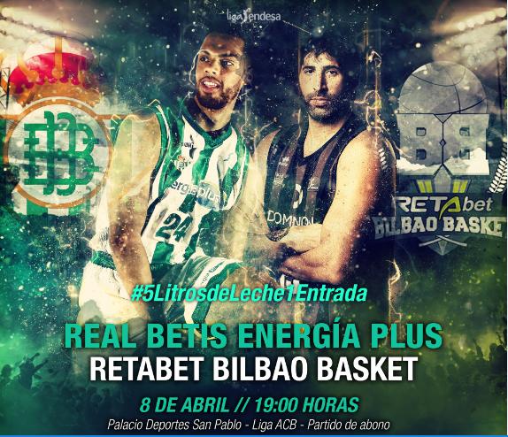 Cartel del partido ante el RETAbet Bilbao.