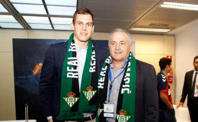 Radicevic y Gordillo, en la presentación de la Liga Endesa.