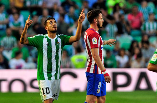 Dani Ceballos celebra el gol ante el Atlético (Foto: Kiko Hurtado).