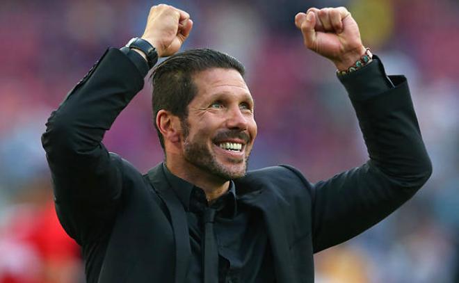 Diego Simeone, en un partido ante el Atlético.