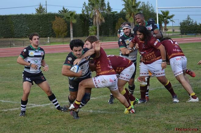 Imagen de un partido del Helvetia Rugby.