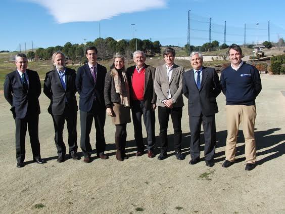 Los participantes en la reunión.