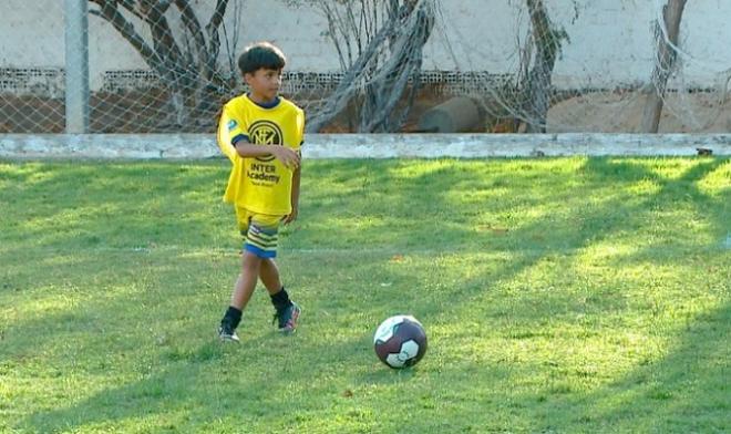 Cauê, entrenando en Picos.