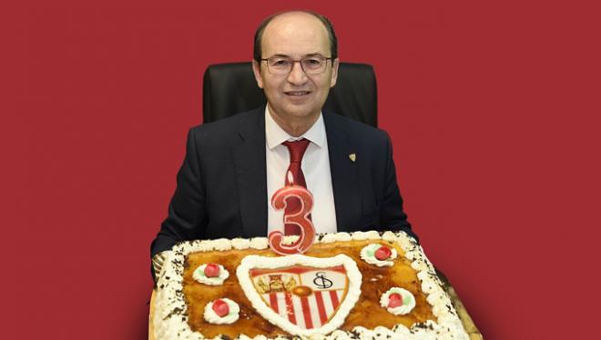 José Castro celebra sus tres años al frente del club. (FOTO: SFC).