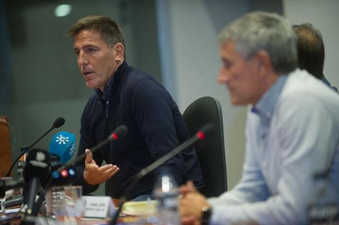 Berizzo, junto a Setién, en un acto (Foto: Kiko Hurtado).