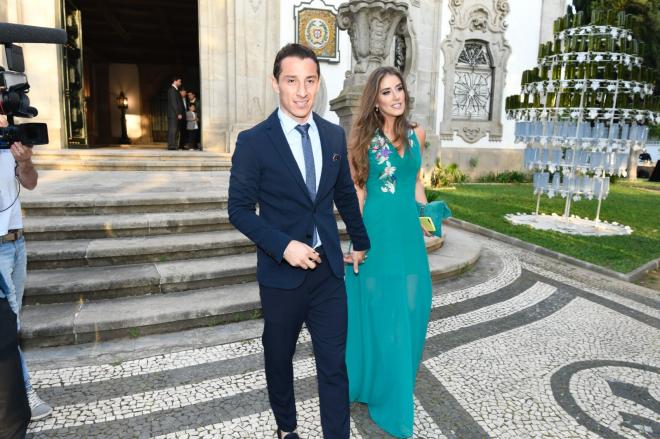 Andrés Guardado y su esposa, antes de la gala.