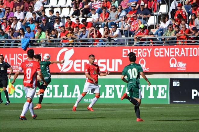 Imagen del encuentro frente al Real Murcia.