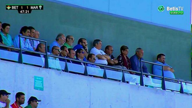 Lorenzo Serra Ferrer, en el palco de la Ciudad Deportiva.