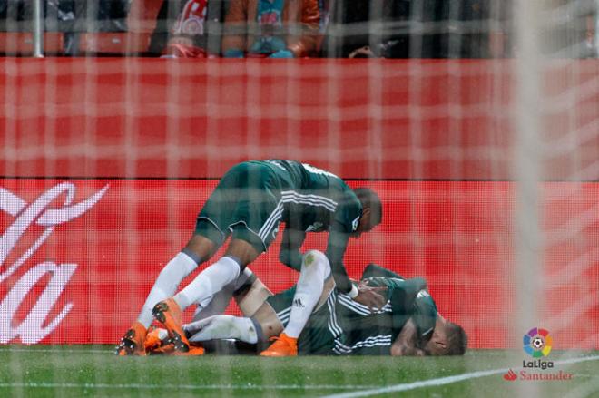 La celebración del gol del Betis (Foto: LaLiga).
