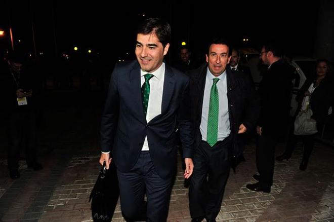 Haro y Catalán, presidente y vicepresidente del Betis.