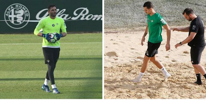 Antonio Adán y Zou Feddal en la Ciudad Deportiva (foto: Kiko Hurtado).