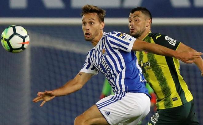 Canales, ante el Espanyol.