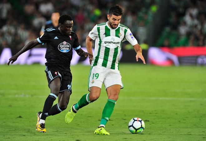 Barragán ante el Celta (Foto: Kiko Hurtado).